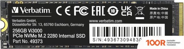 SSD Verbatim VI3000 256GB 49373 (6170)