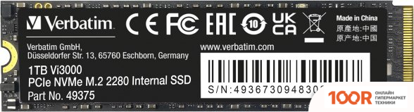 SSD Verbatim VI3000 1TB 49375 (6169)