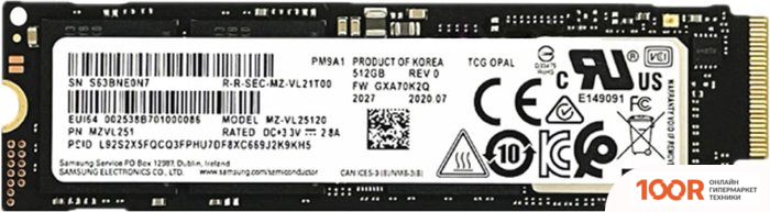 SSD Samsung PM9A1 1TB MZVL21T0HCLR-00B00 (5779)