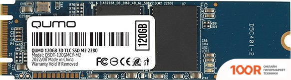 SSD QUMO NOVATION 3D TLC 120GB Q3DT-120GMCY-M2 (5646)