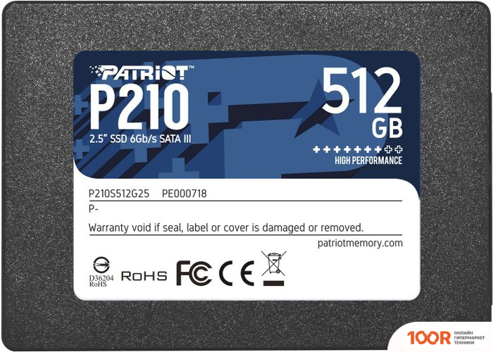 SSD Patriot P210 512GB P210S512G25 (5503)