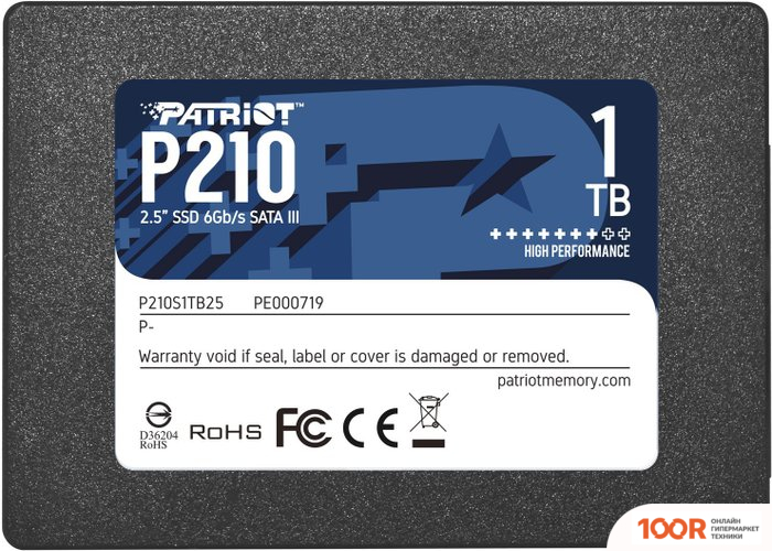 SSD Patriot P210 1TB P210S1TB25 (5500)