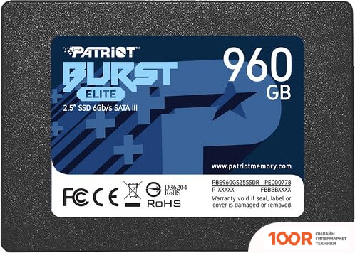 SSD Patriot BURST ELITE 960GB PBE960GS25SSDR (5498)