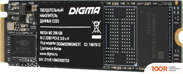 SSD Digma MEGA M2 256GB DGSM3256GM23T (4581)