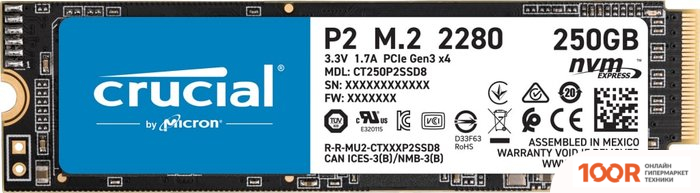 SSD Crucial P2 250GB CT250P2SSD8 (4464)