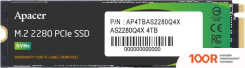 SSD Apacer AS2280Q4X 4TB AP4TBAS2280Q4X (4277)