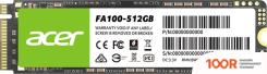 SSD Acer FA100 512GB BL.9BWWA.119 (3995)