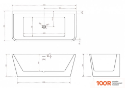 Ванна Abber 160X80 AB9298 (333738)