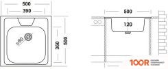 Кухонная мойка Ukinox ECO 500.500 (138679)