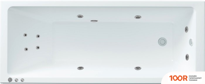Ванна Triton АУРА 170X70 СТАНДАРТ FLAT (С ГИДРОМАССАЖЕМ) (20643)