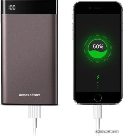 Внешний аккумулятор Remax RPP-120 (КОРИЧНЕВЫЙ) (374036)