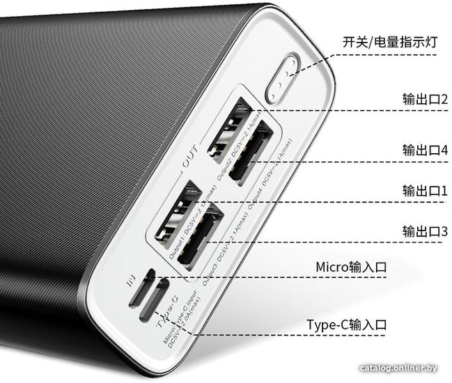 Внешний аккумулятор Remax RPP-154 (ЧЕРНЫЙ) (374062)