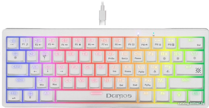 Клавиатура Defender DEIMOS GK-303 (БЕЛЫЙ) (71432)