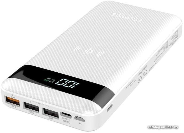 Внешний аккумулятор Promate AURATANK-20 20000MAH (БЕЛЫЙ) (374000)