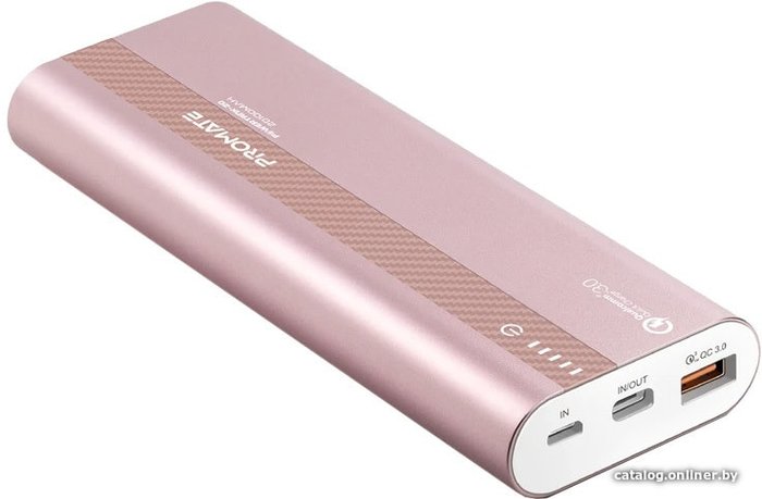 Внешний аккумулятор Promate POWERTANK-20 20000MAH (РОЗОВЫЙ) (374017)