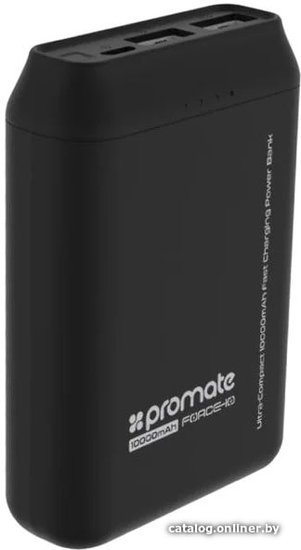 Внешний аккумулятор Promate FORCE-10 10000MAH (ЧЕРНЫЙ) (374012)