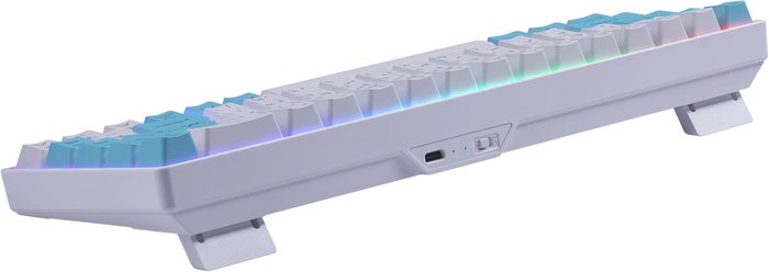 Клавиатура Defender DERON GK-098 (БЕЛЫЙ/ГОЛУБОЙ) (71434)